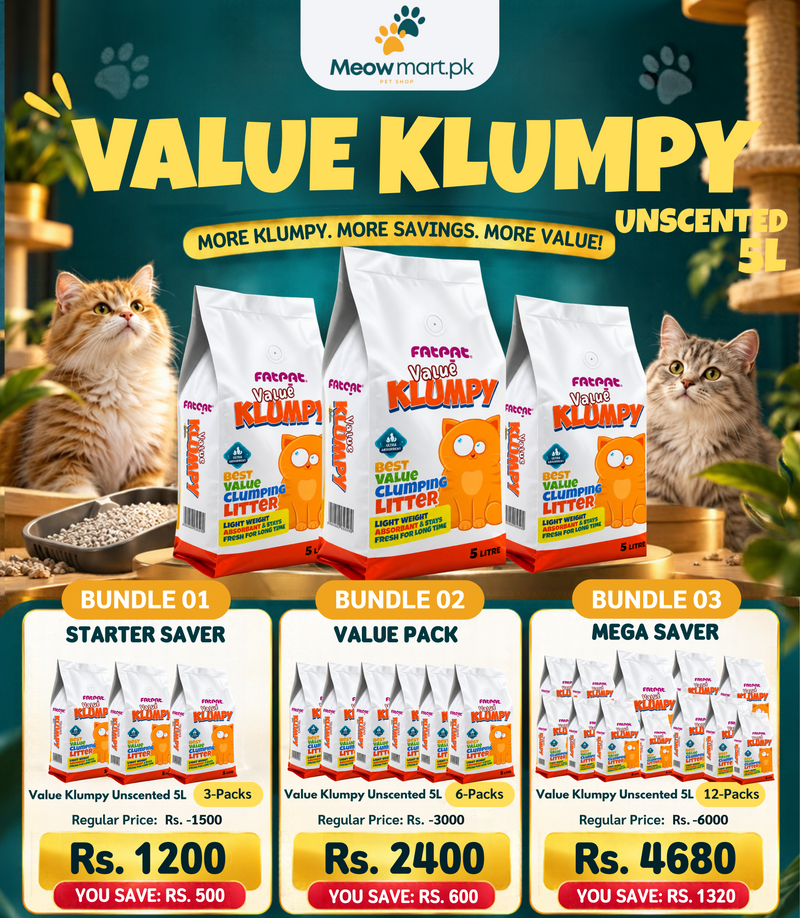 Value Klumpy Unscented Cat Litter 5L – Bundles