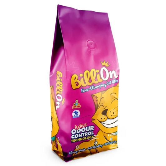 Billion Non-Clumping Cat Litter 5L – Active Odour Control & Fast Absorbing Formula