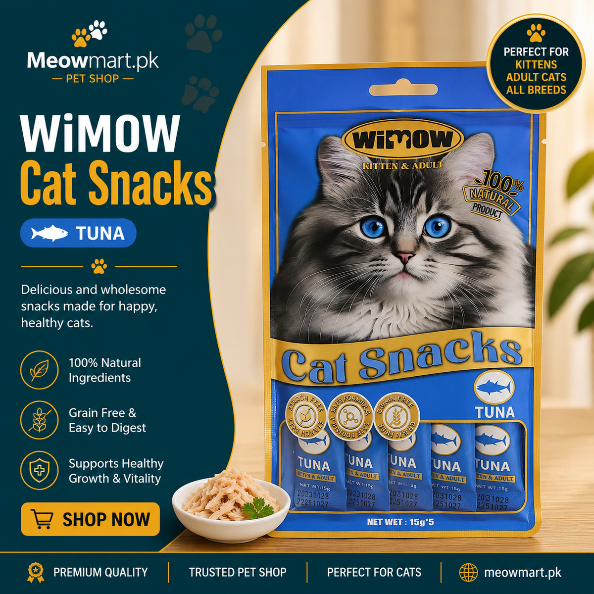 Wimow Tuna – Tasty & Healthy Cat Treats in Pakistan