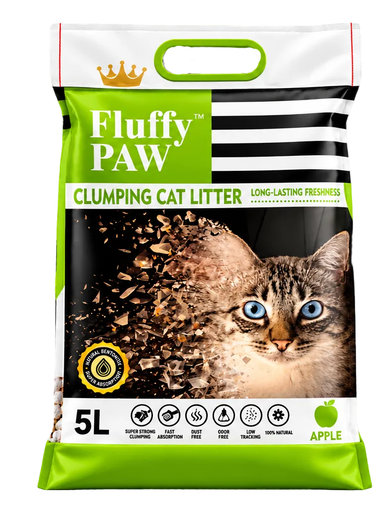 Fluffy Paw Apple Scented Cat Litter 5L