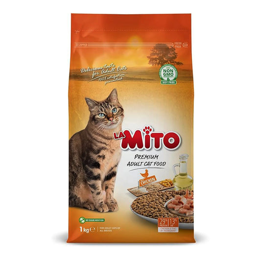 Mito Chicken Cat Food 1kg – Complete & Balanced Nutrition for Adult Cats
