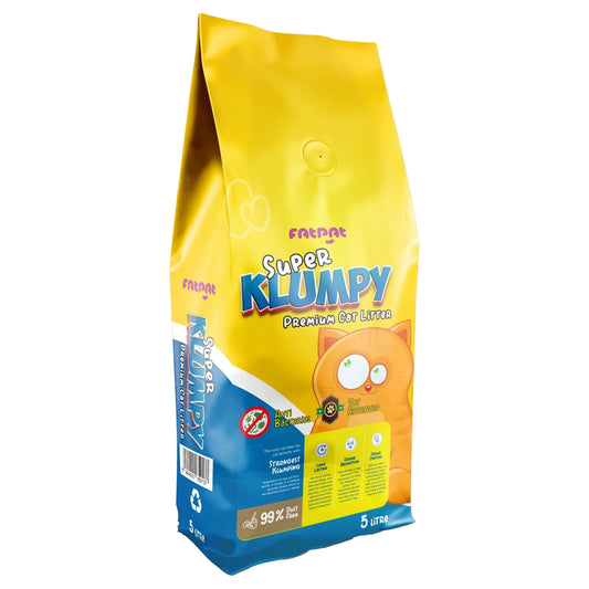 Super Klumpy Premium Clumping Cat Litter – Strong Odor Control & High Absorption (5L / 16L)