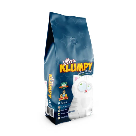 Ultra Klumpy Extra Strength Clumping Cat Litter 5L/10L – Maximum Odor Control & Dust Free