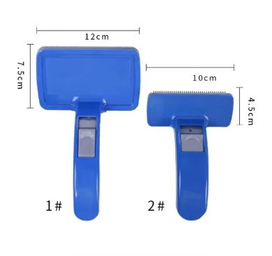 Self-Cleaning Slicker Pet Grooming Brush (Large & Small) – One-Click Hair Removal for Cats & Dogs