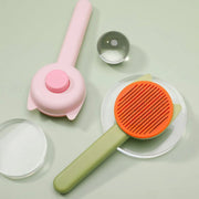 Self-Cleaning Cat Grooming Brush – Easy Hair Removal & Shedding Control