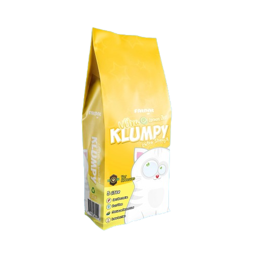 Ultra Klumpy Lemon Cat Litter 5L – Extra Strong Clumping & Fresh Odor Control